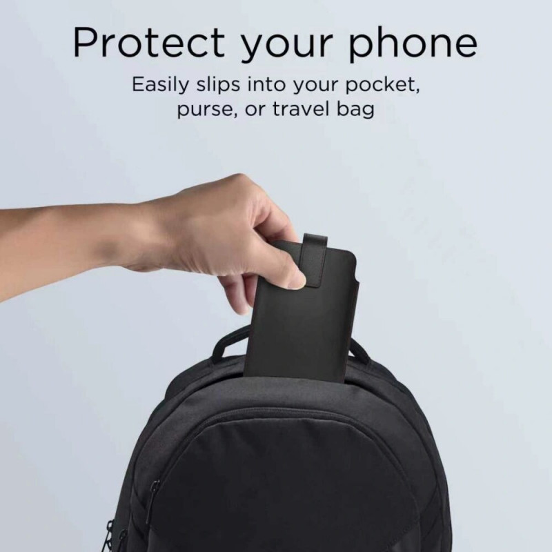 Tech-Protect SM65 univerzálne puzdro na telefón, 6,0-6,9 palca, ekokoža, čierno-červené