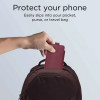 Tech-Protect SM65 univerzálne puzdro na telefón, 6,0-6,9 palca, ekokoža, bordové