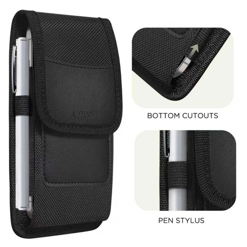 Tech-Protect SM85 univerzálne puzdro na opasok pre telefón, 5,8-6,8 palca, nylon, čierne