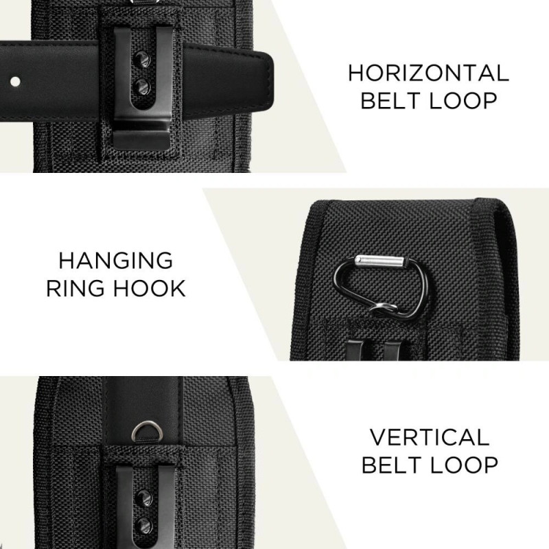 Tech-Protect SM85 univerzálne puzdro na opasok pre telefón, 5,8-6,8 palca, nylon, čierne