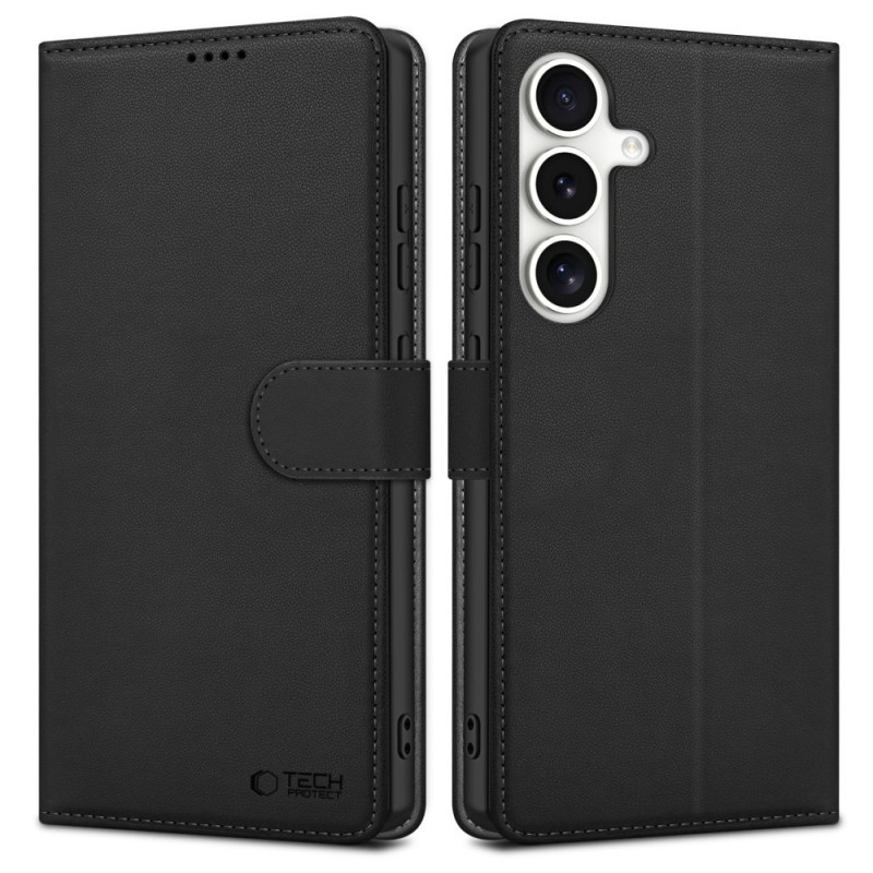 Tech-Protect Wallet puzdro typu peňaženka pre Samsung Galaxy S25 FE, čierne