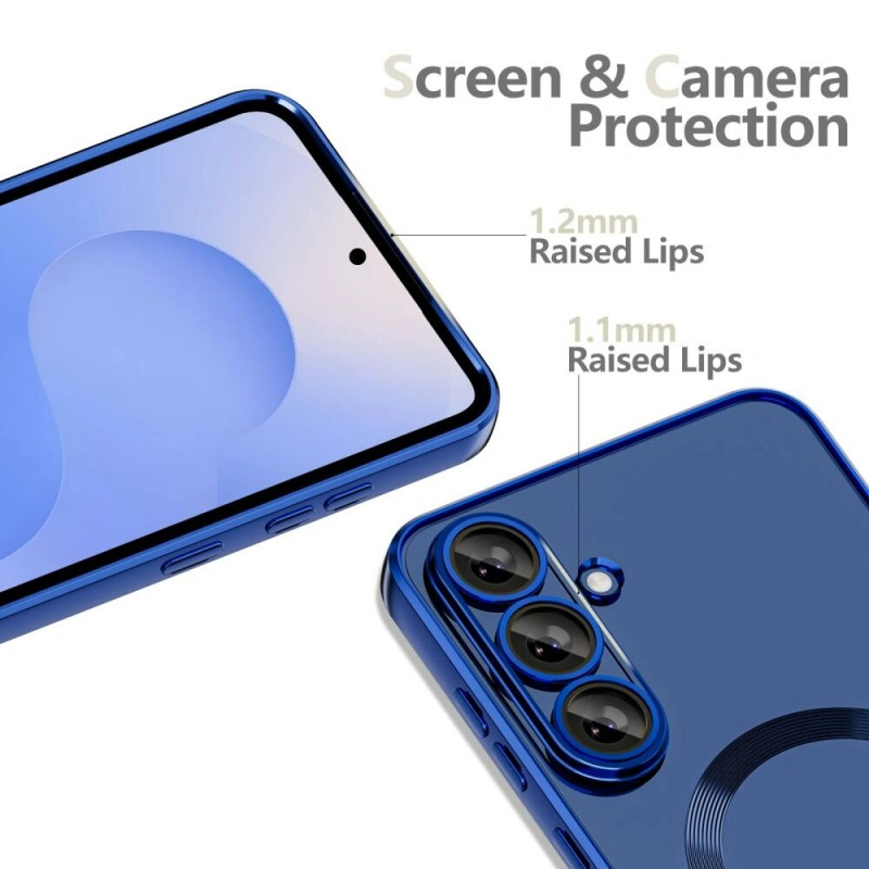 Tech-Protect Magflex MagSafe puzdro pre Samsung Galaxy S25 FE, tmavomodré