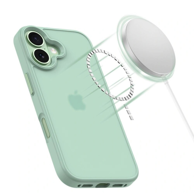Tech-Protect MagMat puzdro pre Apple iPhone 17, matné šalviovo zelené