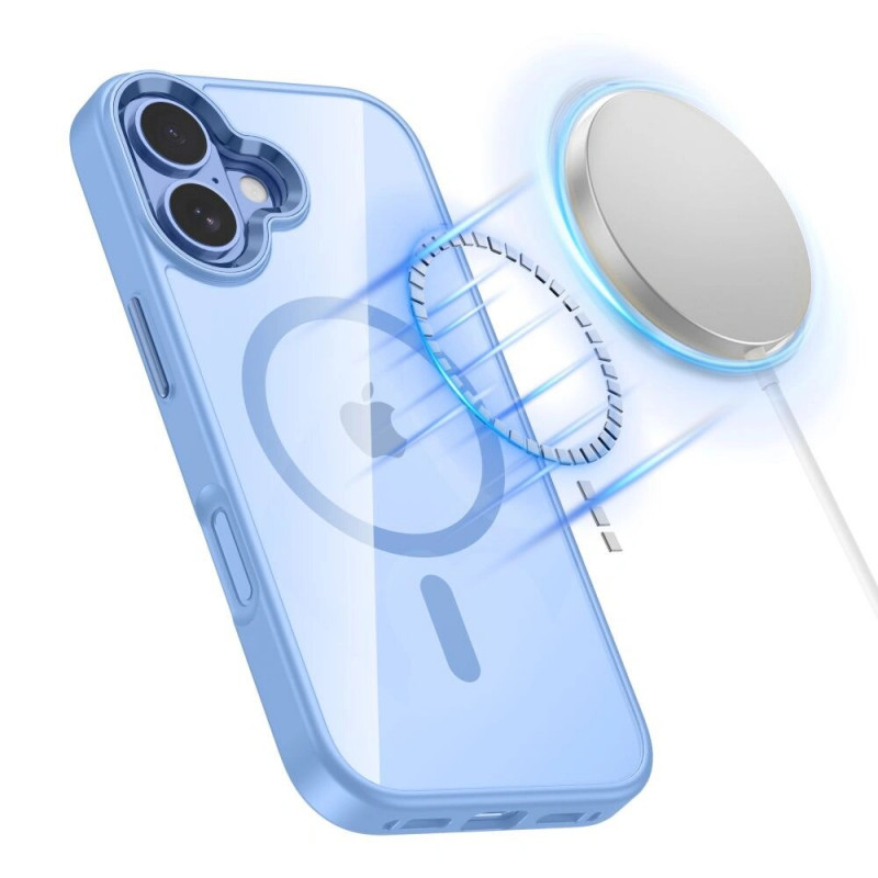 Tech-Protect MagMat MagSafe puzdro pre Apple iPhone 17, hmlistomodré/priehľadné