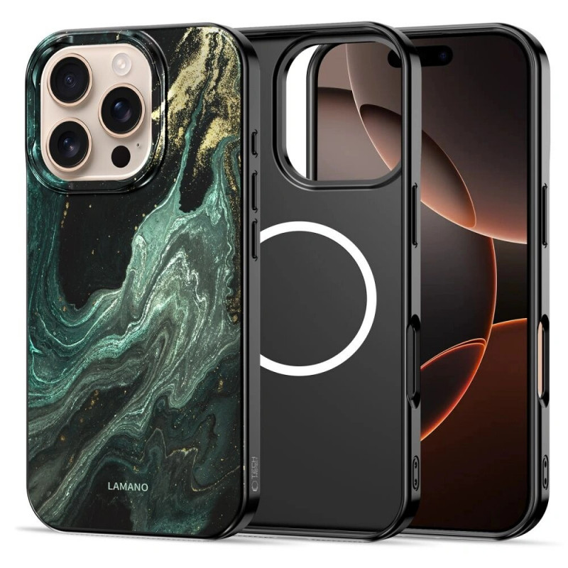 Tech-Protect Lamano MagSafe puzdro pre Apple iPhone 16 Pro Max, Verde Aura