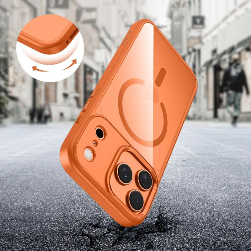 Tech-Protect MagMat MagSafe puzdro pre Apple iPhone 17 Pro, kozmicky oranžové/priehľadné, THP4752