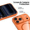Tech-Protect MagMat MagSafe puzdro pre Apple iPhone 17 Pro Max, kozmicky oranžové/priehľadné