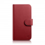 iCarer Wallet Case 2in1 kožené puzdro s klapkou pre iPhone 14 Plus, Anti-RFID, červené (WMI14220727-RD)
