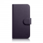 iCarer Wallet Case 2in1 kožené puzdro s klapkou pre iPhone 14 Plus, Anti-RFID, tmavofialové (WMI14220727-DP)