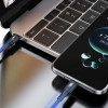 Kábel Dudao L3CC USB-C – USB-C 60 W, 1,2 m, opletený, čierny
