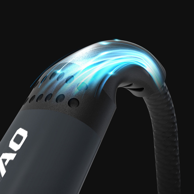 Kábel Dudao L3CC USB-C – USB-C 60 W, 1,2 m, opletený, čierny