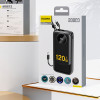 Powerbanka Dudao K13 10000 mAh s integrovaným káblom, čierna