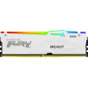 Kingston FURY Beast 16 GB DDR5-5600 CL40 pamäťový modul DIMM, RGB, biely, KF556C40BWA-16