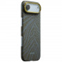 PITAKA Edge Case Breath of Veins puzdro pre Apple iPhone Air, dive green