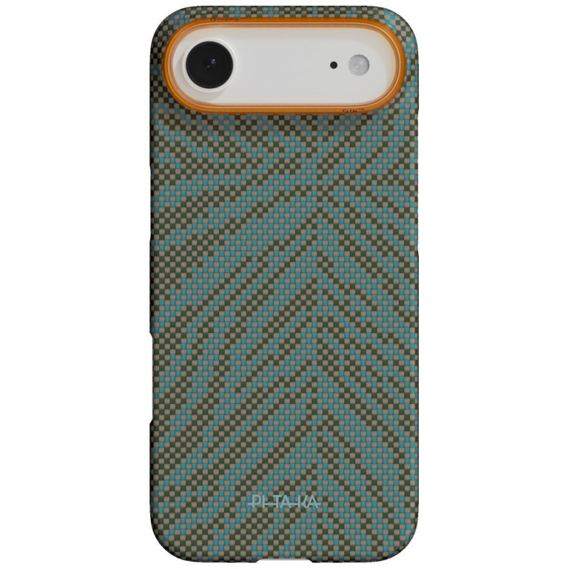 PITAKA Edge Case Breath of Veins puzdro pre Apple iPhone Air, dive green