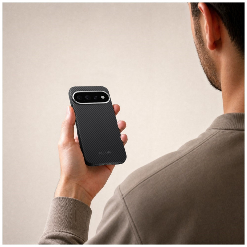 PITAKA Edge Case puzdro pre Google Pixel 11, čierno-sivé