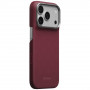 PITAKA Edge Case Argyle MagSafe puzdro pre Apple iPhone 18 Pro / 17 Pro, bordové
