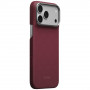 PITAKA Edge Case Argyle MagSafe puzdro pre Apple iPhone 18 Pro Max / 17 Pro Max, bordové