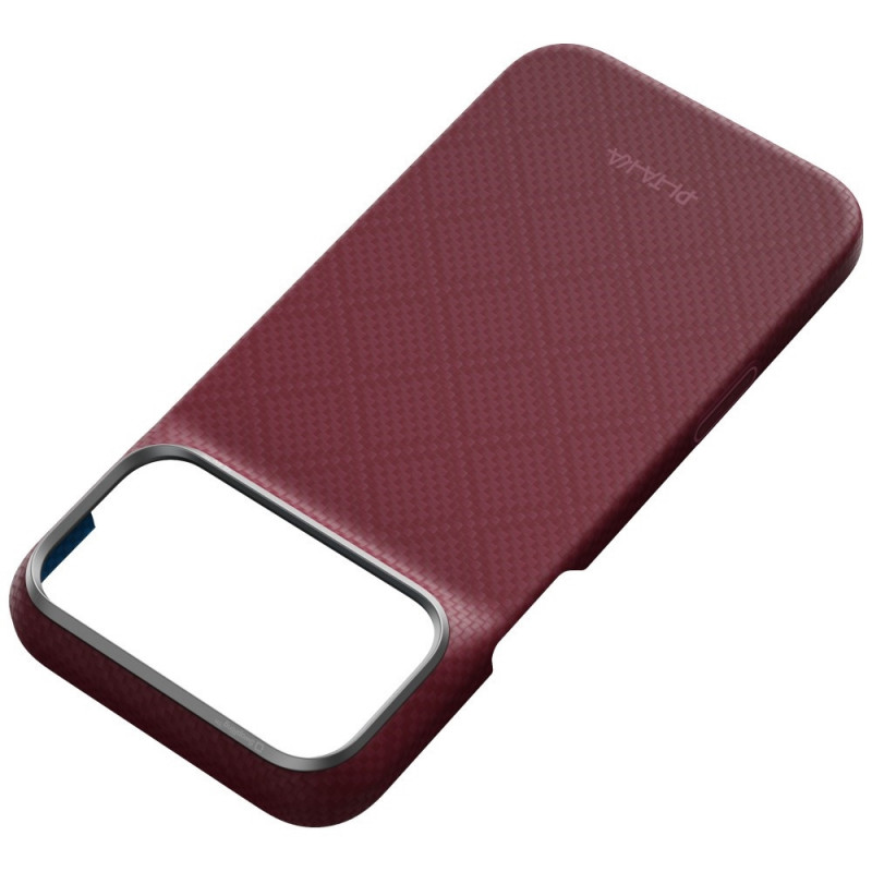 PITAKA Edge Case Argyle MagSafe puzdro pre Apple iPhone 18 Pro Max / 17 Pro Max, bordové