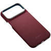 PITAKA Edge Case Argyle MagSafe puzdro pre Apple iPhone 18 Pro Max / 17 Pro Max, bordové