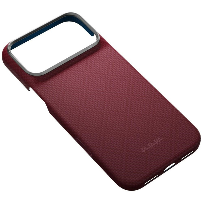 PITAKA Edge Case Argyle MagSafe puzdro pre Apple iPhone 18 Pro Max / 17 Pro Max, bordové