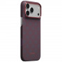 PITAKA Edge Case Argyle MagSafe puzdro pre Apple iPhone 18 Pro Max / 17 Pro Max, modro-červené