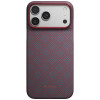 PITAKA Edge Case Argyle MagSafe puzdro pre Apple iPhone 18 Pro Max / 17 Pro Max, modro-červené