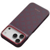 PITAKA Edge Case Argyle MagSafe puzdro pre Apple iPhone 18 Pro Max / 17 Pro Max, modro-červené