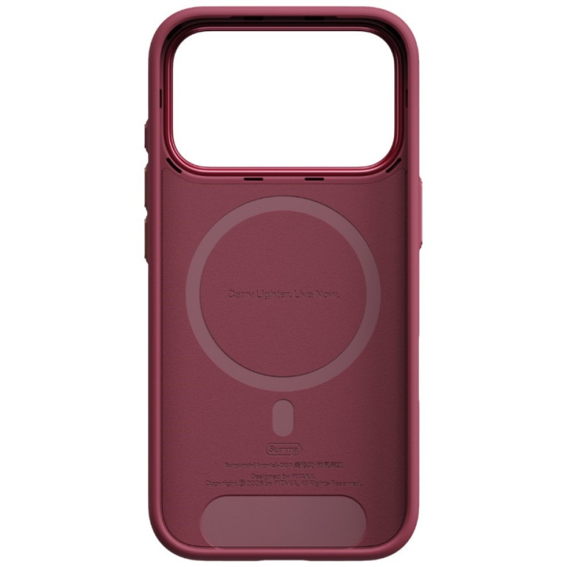 PITAKA Summa Case puzdro pre Apple iPhone 18 Pro / 17 Pro, bordové
