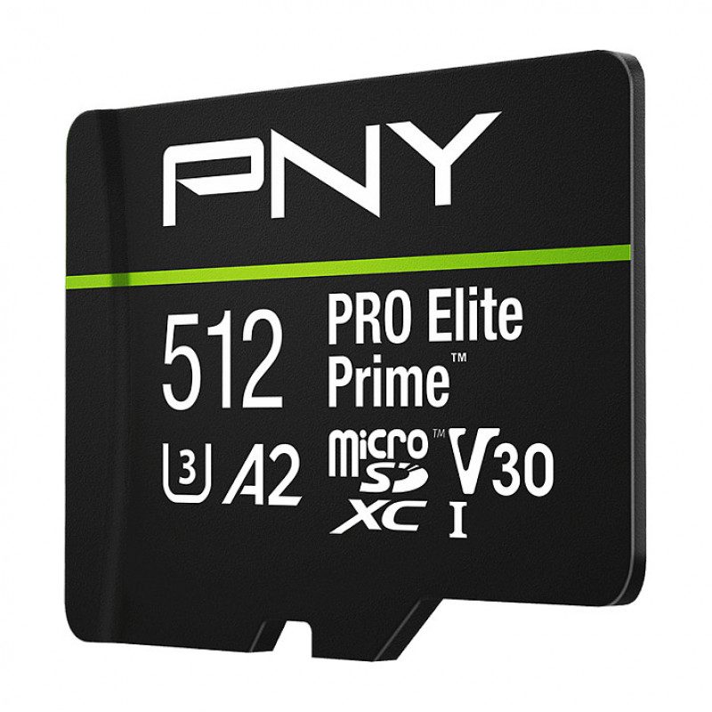 PNY PRO Elite Prime pamäťová karta microSDXC 512 GB, UHS-I, Class 10, U3, V30, P-SDU512V32200PEP-GE