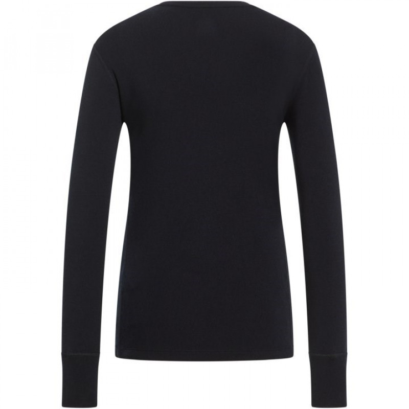 Odlo BL TOP MERINO 260 dámske spodné tričko s dlhým rukávom a okrúhlym výstrihom, veľkosť S, čierne