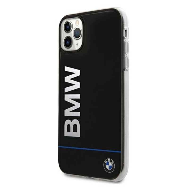 BMW BMHCN58PCUBBK Apple iPhone 11 Pro pevné puzdro Signature Printed Logo, čierne