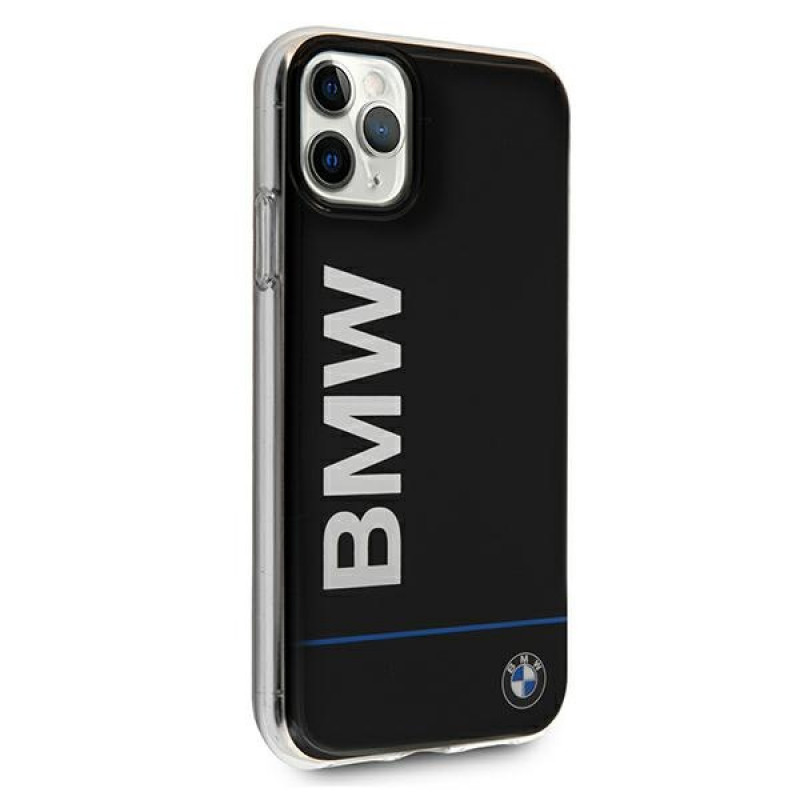BMW BMHCN58PCUBBK Apple iPhone 11 Pro pevné puzdro Signature Printed Logo, čierne