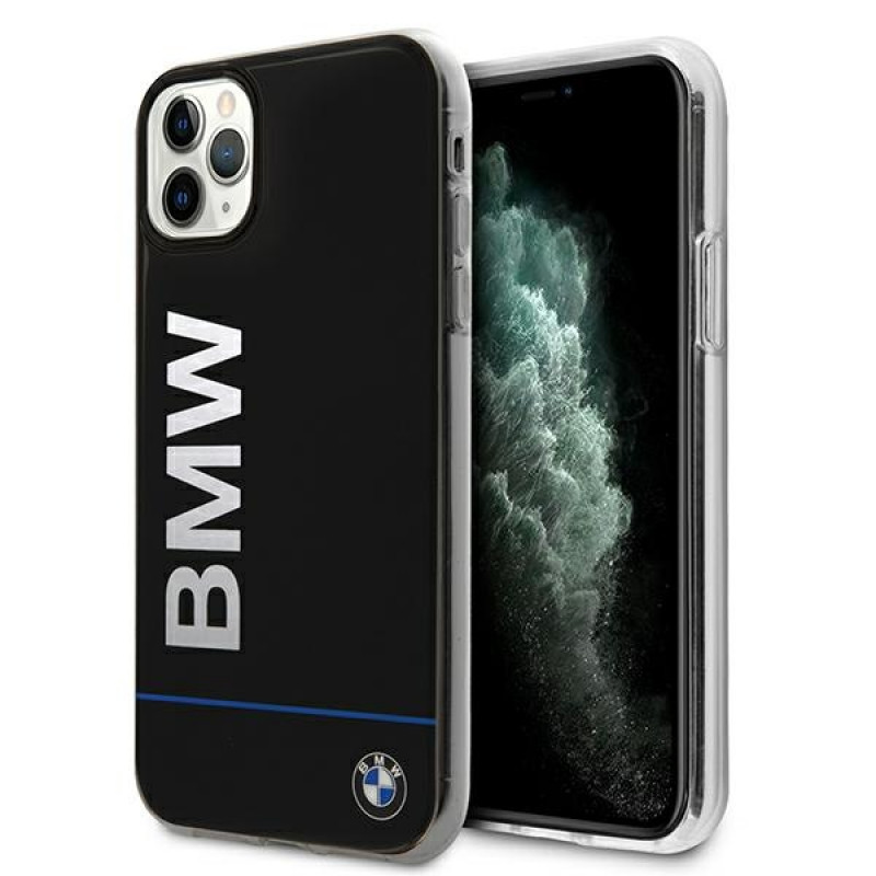 BMW BMHCN65PCUBBK Apple iPhone 11 Pro Max pevné puzdro Signature Printed Logo, čierna