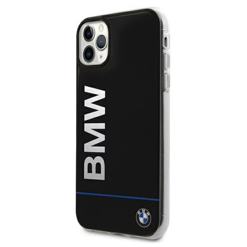 BMW BMHCN65PCUBBK Apple iPhone 11 Pro Max pevné puzdro Signature Printed Logo, čierna
