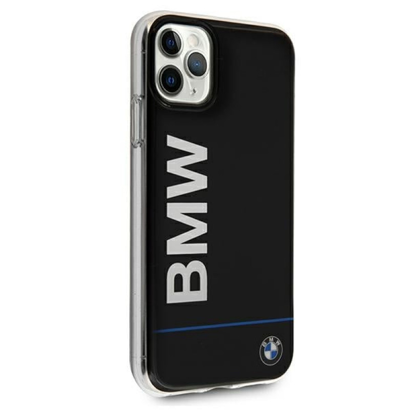 BMW BMHCN65PCUBBK Apple iPhone 11 Pro Max pevné puzdro Signature Printed Logo, čierna