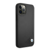 BMW BMHCP12LRCDPK Apple iPhone 12 Pro Max pevné puzdro Leather Deboss, čierna