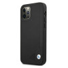 BMW BMHCP12MRCDPK Apple iPhone 12 / 12 Pro pevné puzdro Leather Deboss, čierne