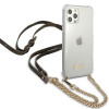 Guess GUHCP12MKC4GSGO Apple iPhone 12 / 12 Pro puzdro hardcase 4G Gold Chain, transparentné
