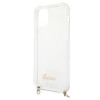 Guess GUHCP12MKC4GSGO Apple iPhone 12 / 12 Pro puzdro hardcase 4G Gold Chain, transparentné