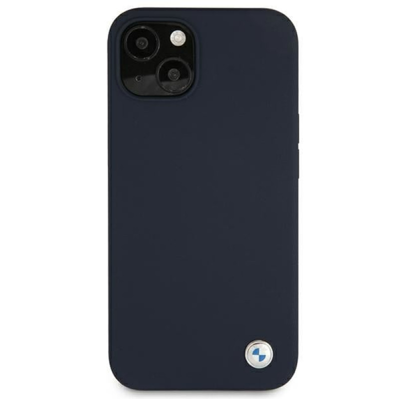 BMW BMHCP13SSILNA Apple iPhone 13 mini hardcase Silicone Signature, námornícka modrá