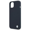 BMW BMHCP13SSILNA Apple iPhone 13 mini hardcase Silicone Signature, námornícka modrá