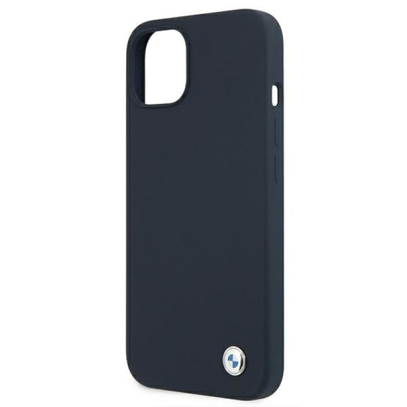 BMW BMHCP13SSILNA Apple iPhone 13 mini hardcase Silicone Signature, námornícka modrá