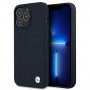 BMW BMHCP13XSILNA Apple iPhone 13 Pro Max hardcase Silicone Signature, námornícka modrá