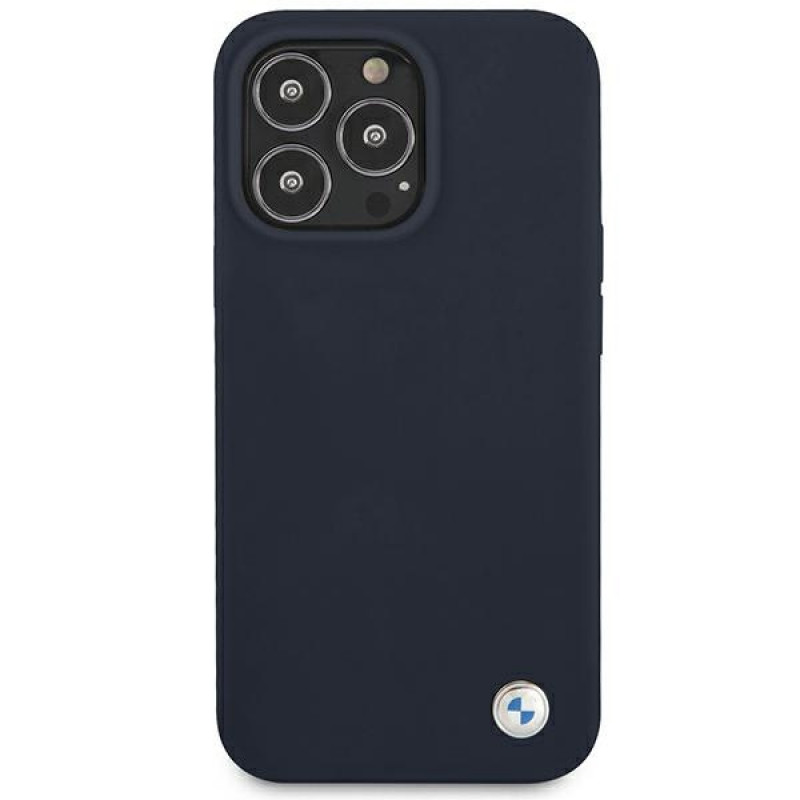 BMW BMHCP13XSILNA Apple iPhone 13 Pro Max hardcase Silicone Signature, námornícka modrá