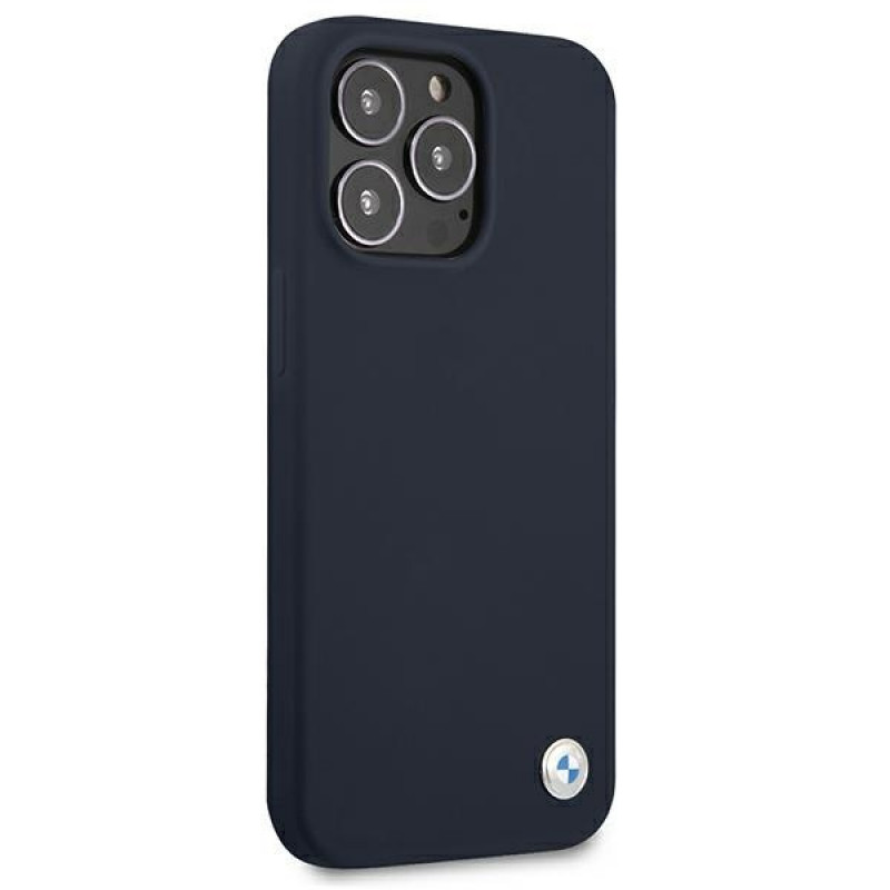 BMW BMHCP13XSILNA Apple iPhone 13 Pro Max hardcase Silicone Signature, námornícka modrá