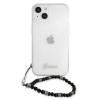Guess GUHCP13SKPSBK Apple iPhone 13 mini puzdro na pevno Black Pearl, priehľadné