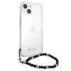 Guess GUHCP13SKPSBK Apple iPhone 13 mini puzdro na pevno Black Pearl, priehľadné