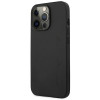 Mercedes-AMG AMHCP14LDOLBK Apple iPhone 14 Pro pevné puzdro, Leather Hot Stamped, čierne
