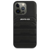 Mercedes-AMG AMHCP14LGSEBK Apple iPhone 14 Pro hardcase, Leather Debossed Lines, čierny